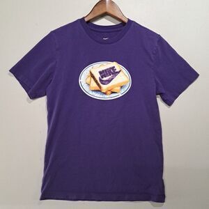 Nike The Nike Tee Toast Purple Jelly Small Cotton T Shirt